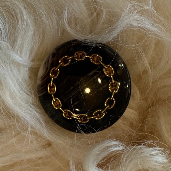 Vintage Persian Curly Geunuine Lamb Fur Coat White Cream Spotted Jacket S/M - Picture 8 of 8